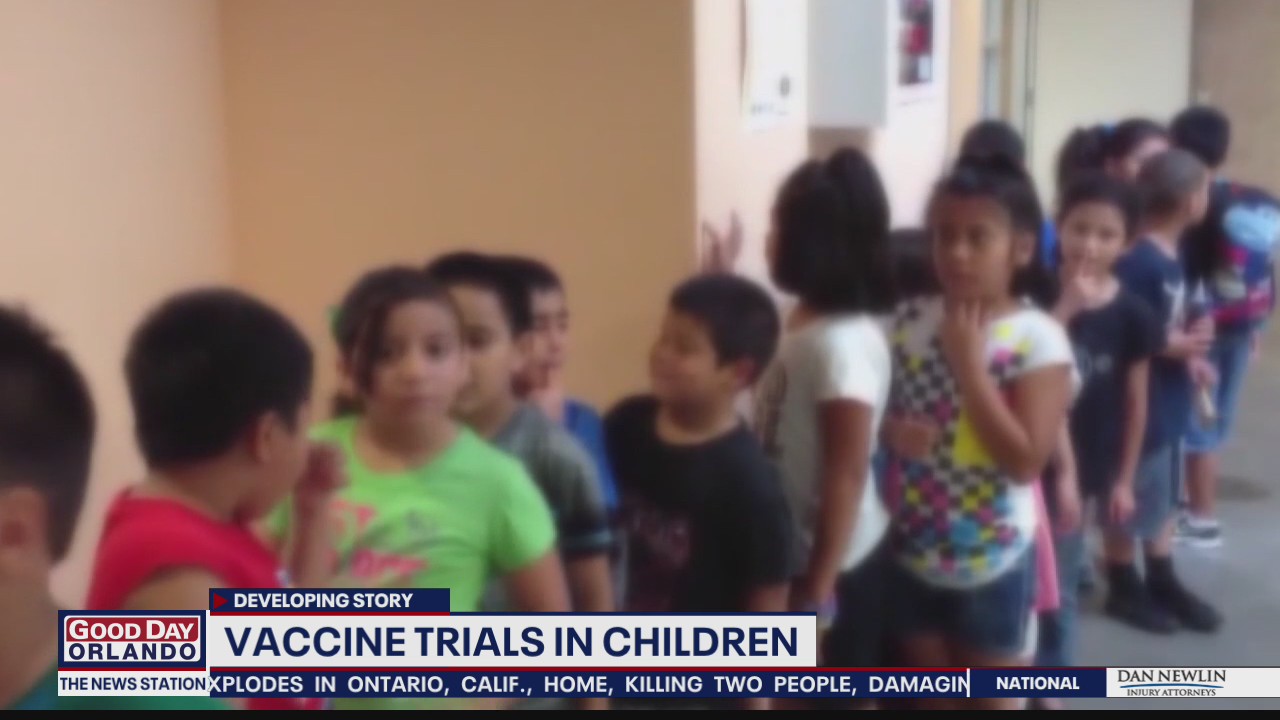 Vaccine trials in children