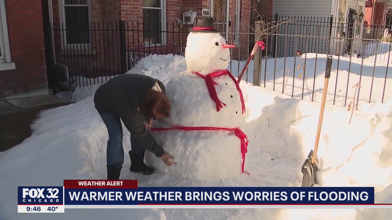 Flooding concerns rise as snow, ice melt across Chicago area