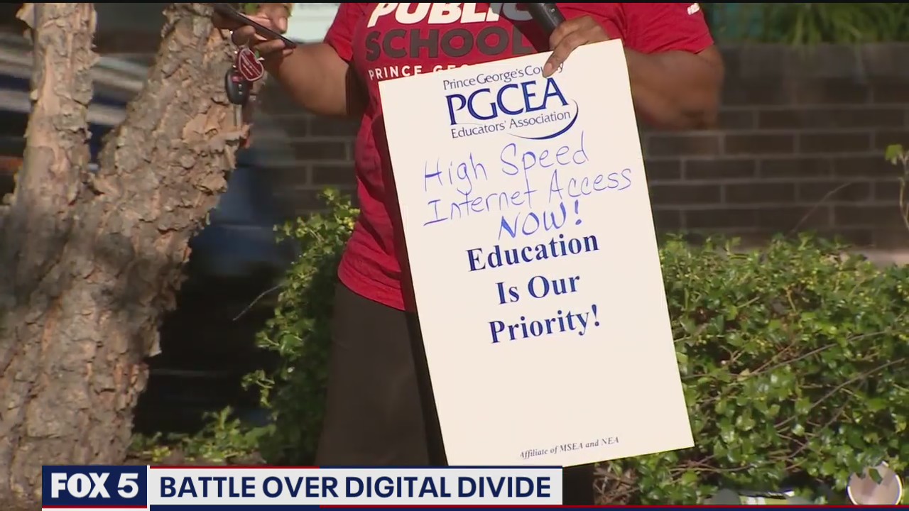 Battle over digital divide in Prince George's County