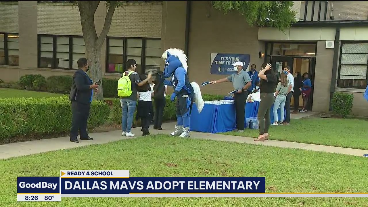 Dallas Mavs adopt elementary school