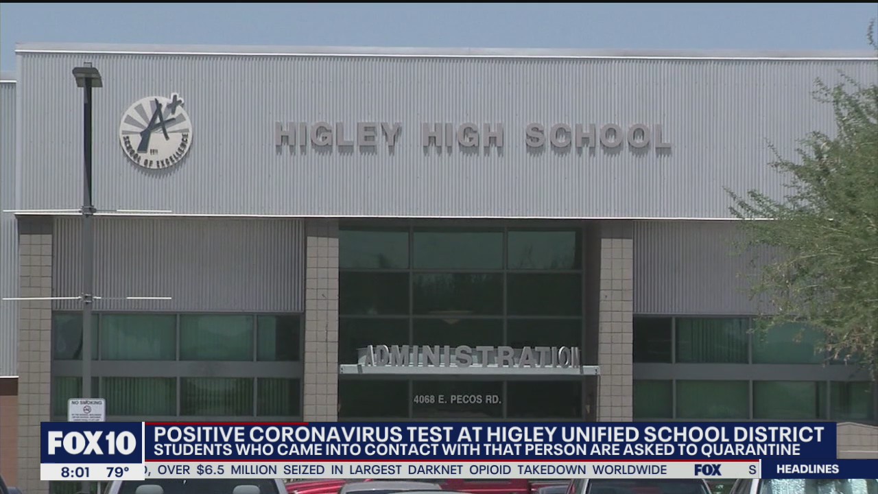 Confirmed case of coronavirus in Higley Unified School District