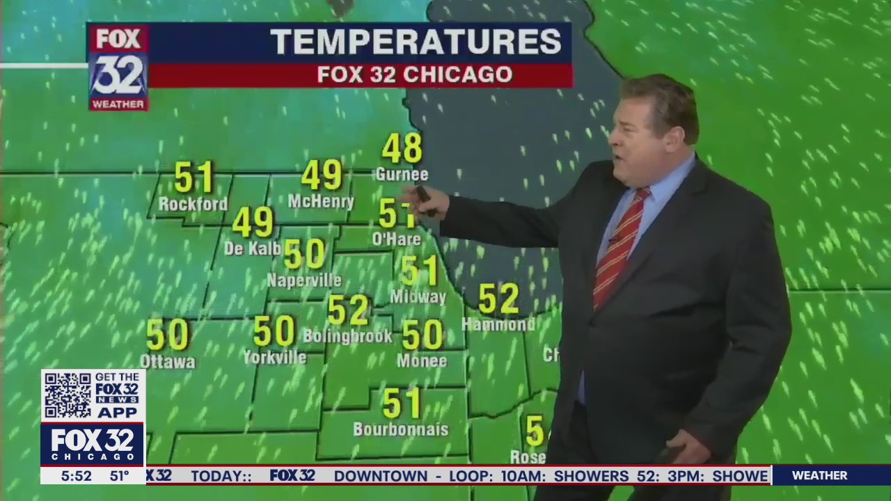 Morning forecast for Chicagoland on April 9th