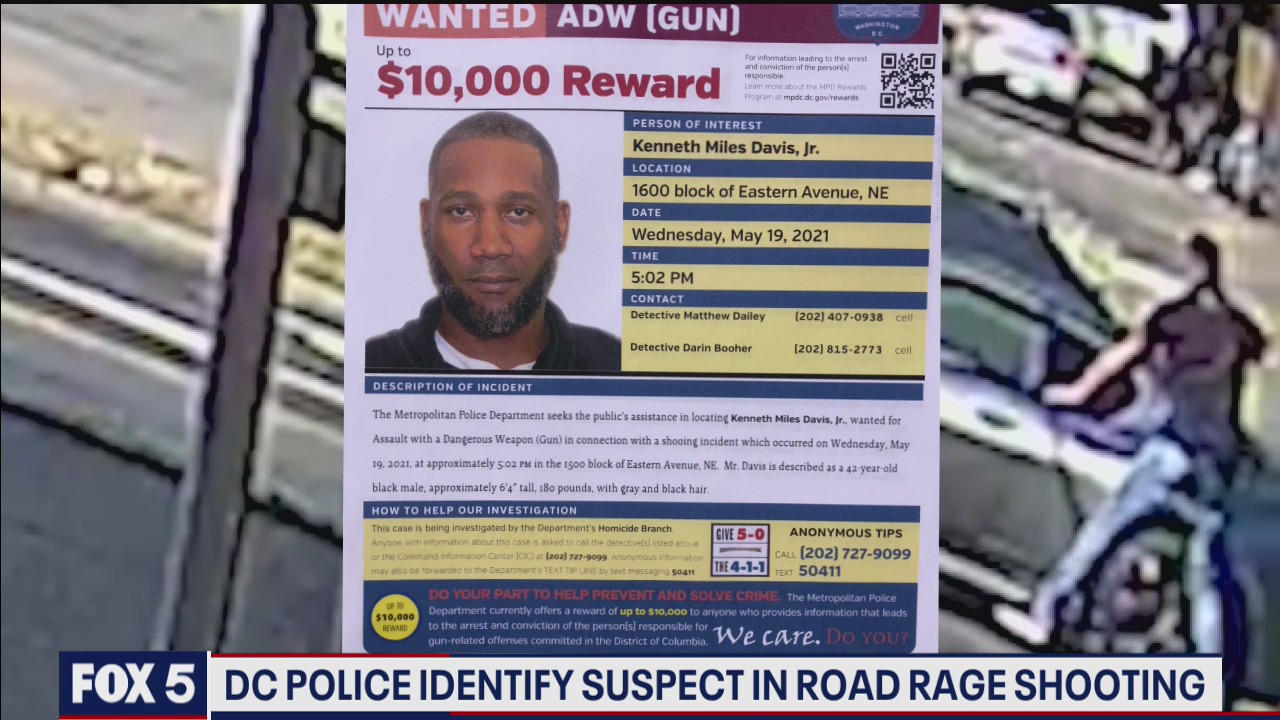 DC police ID road rage suspect