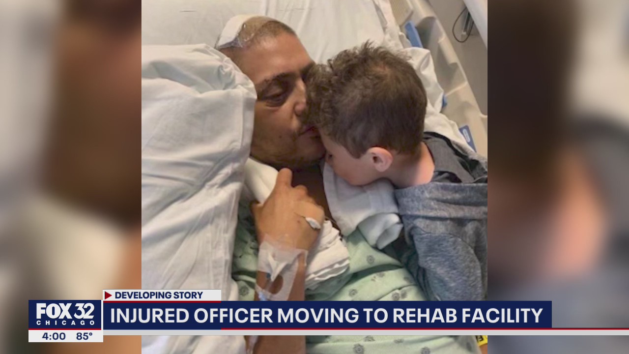 Injured Chicago officer moving to rehab facility
