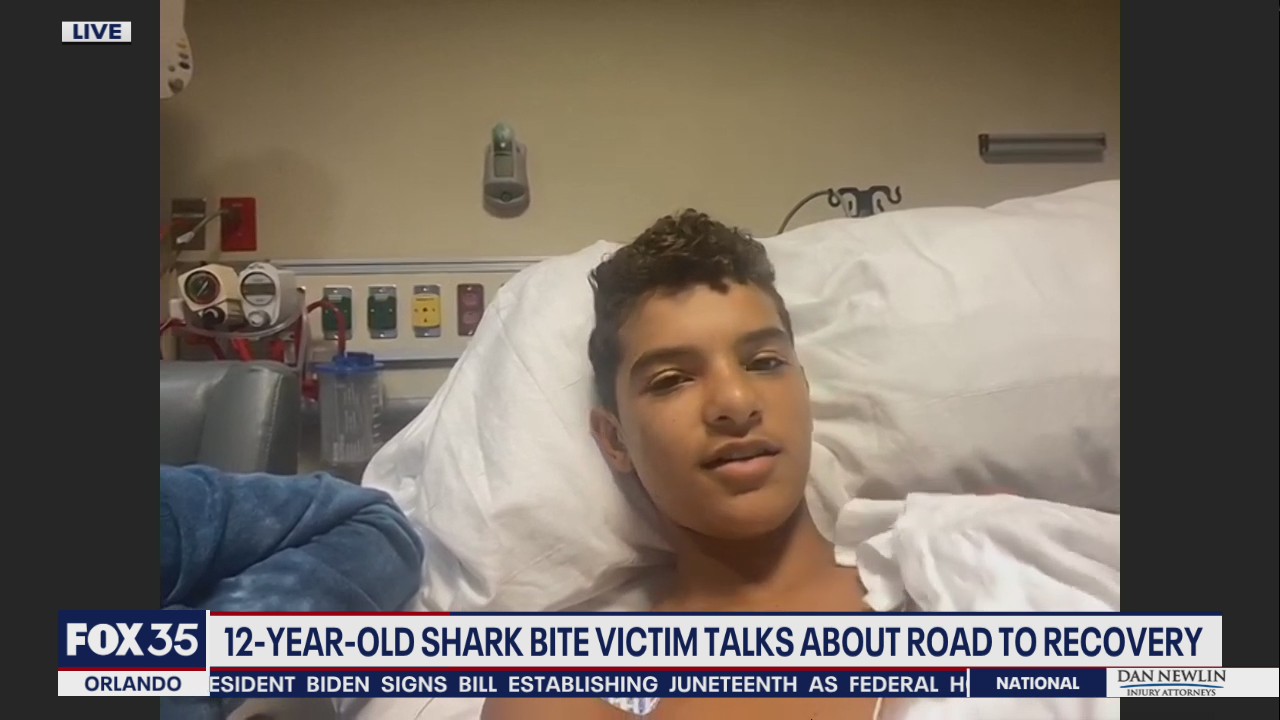 12-year-old bitten by shark talks about road the recovery