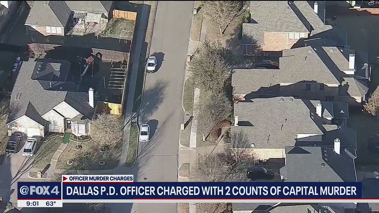 Dallas PD officer charged with 2 counts of capital murder