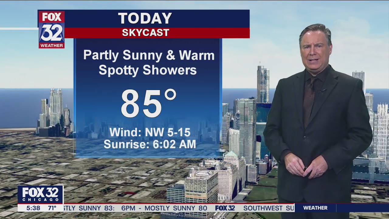 Morning forecast for Chicagoland on August 17th