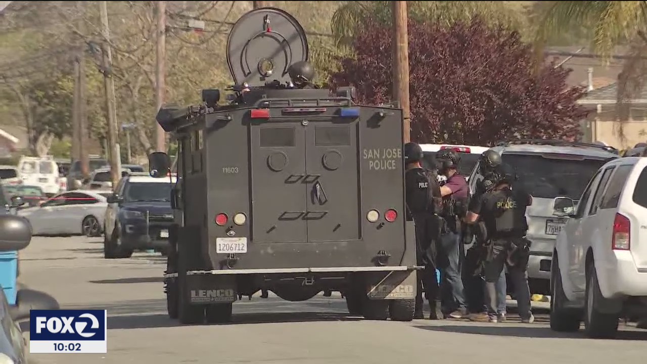 Armed suspect barricaded inside San Jose home, police say