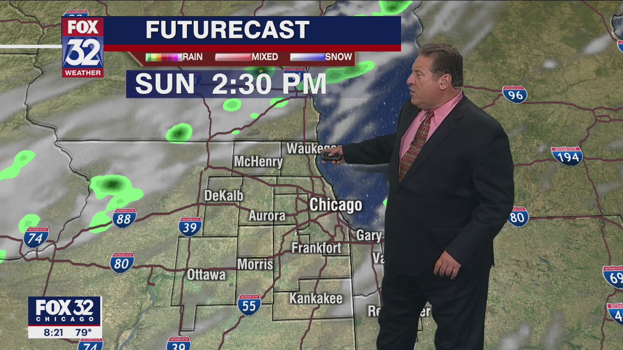Sunday morning forecast for Chicagoland on August 29
