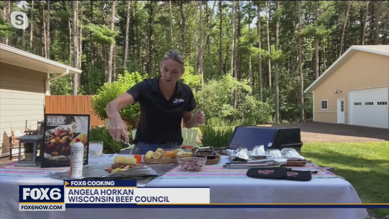 Foil packet beef and vegetable meal