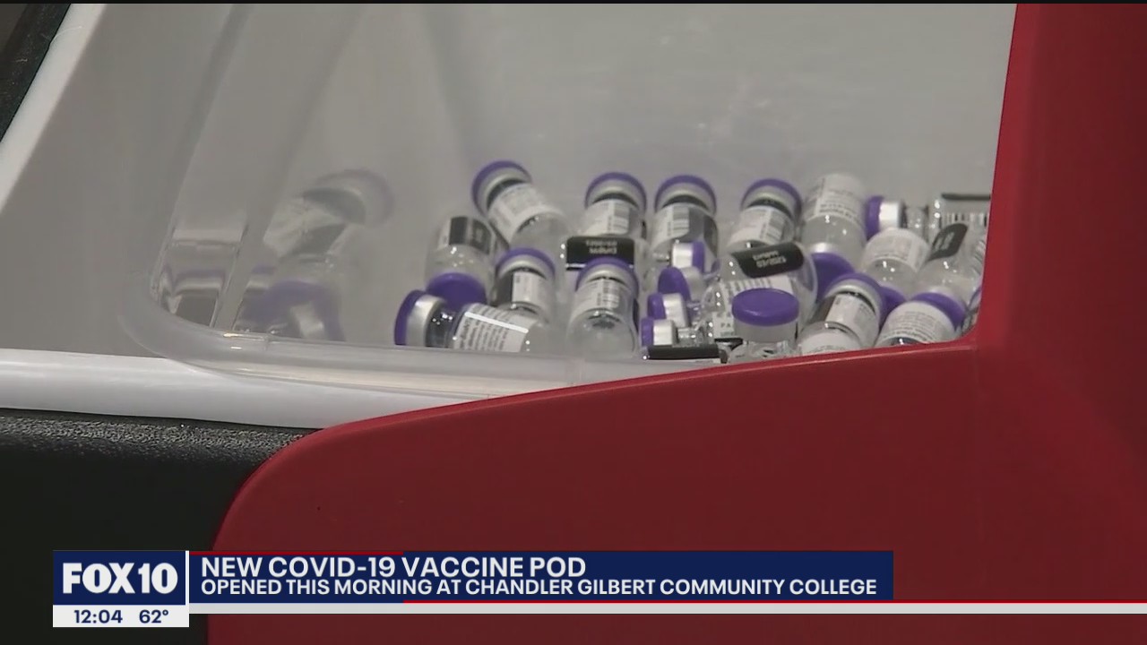 New COVID-19 vaccine pod opens at Chandler Gilbert Community College
