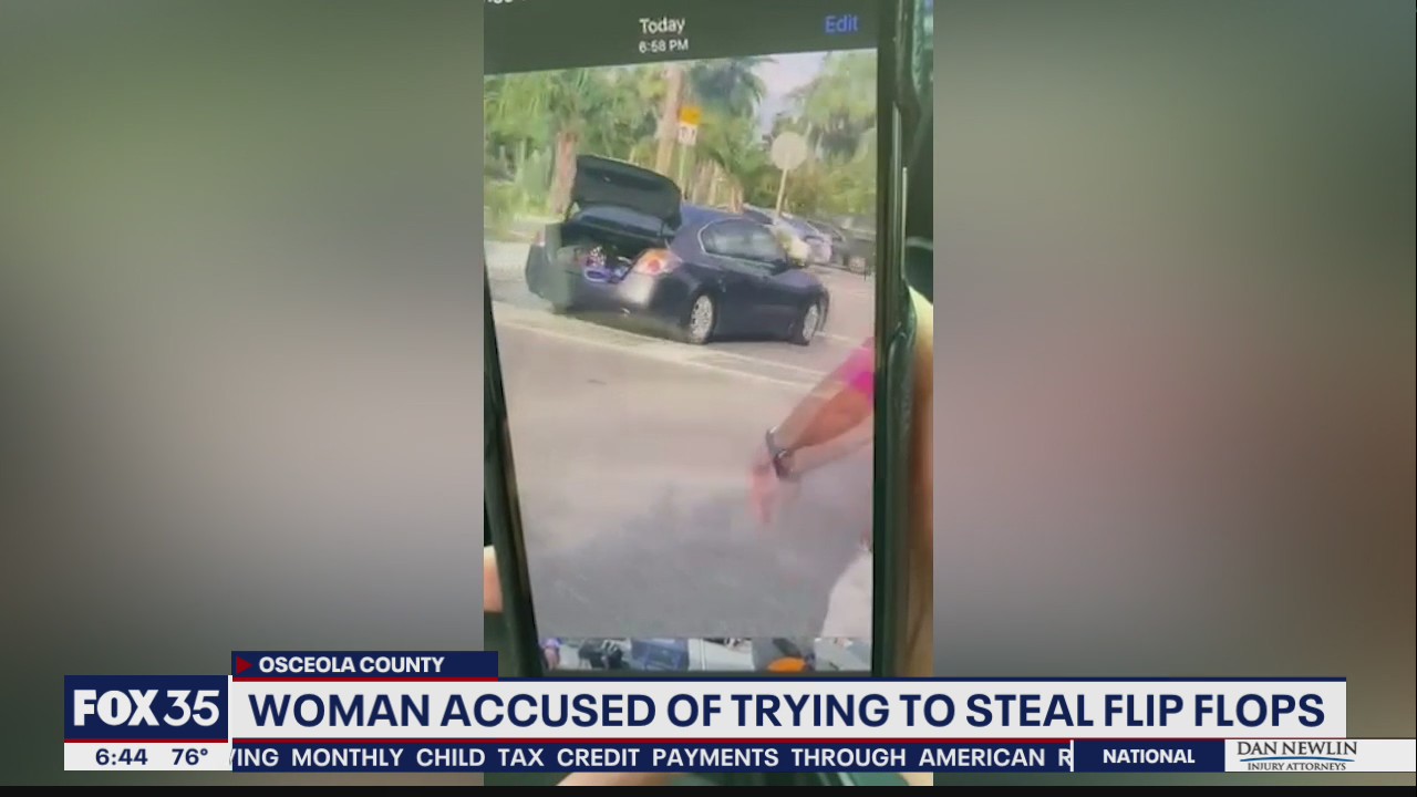 Video shows woman accused of stealing Gucci shoes from Florida waterpark driving away