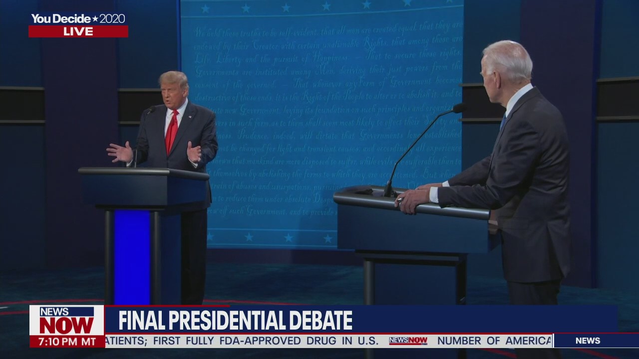Final presidential debate: Trump and Biden speak on coronavirus response