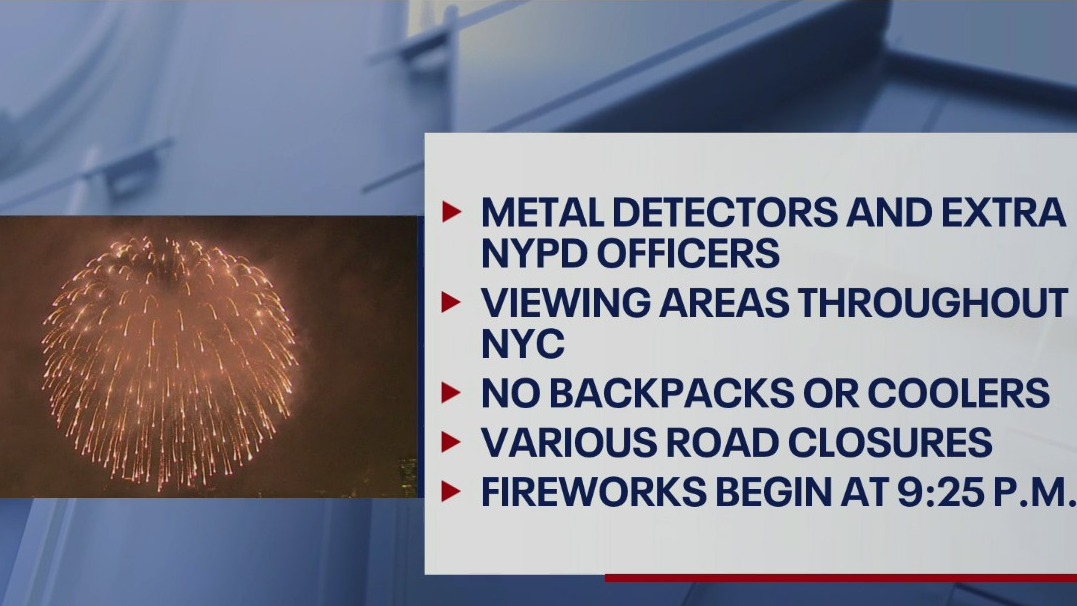 July 4 fireworks info