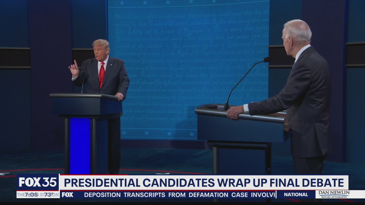 Presidential candidates wrap up final debate