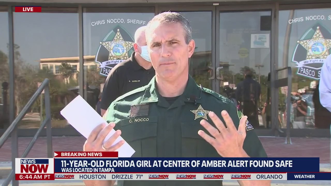 Pasco sheriff: 11-year-old girl at center of Amber Alert was with 22-year-old man | NewsNOW from FOX