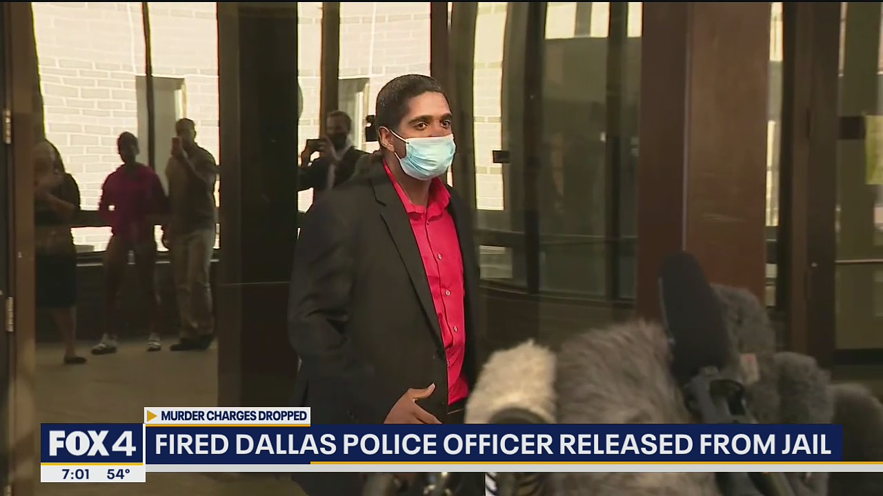 Murder charges against fired Dallas police officer dropped