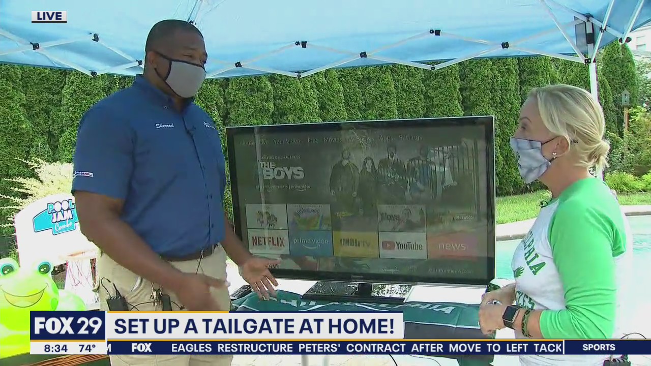 Setting up an at-home tailgate