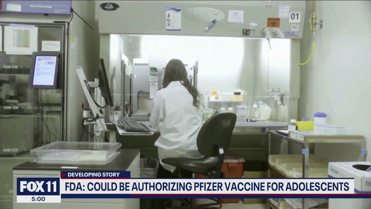 FDA expected to OK Pfizer vaccine for teens by next week