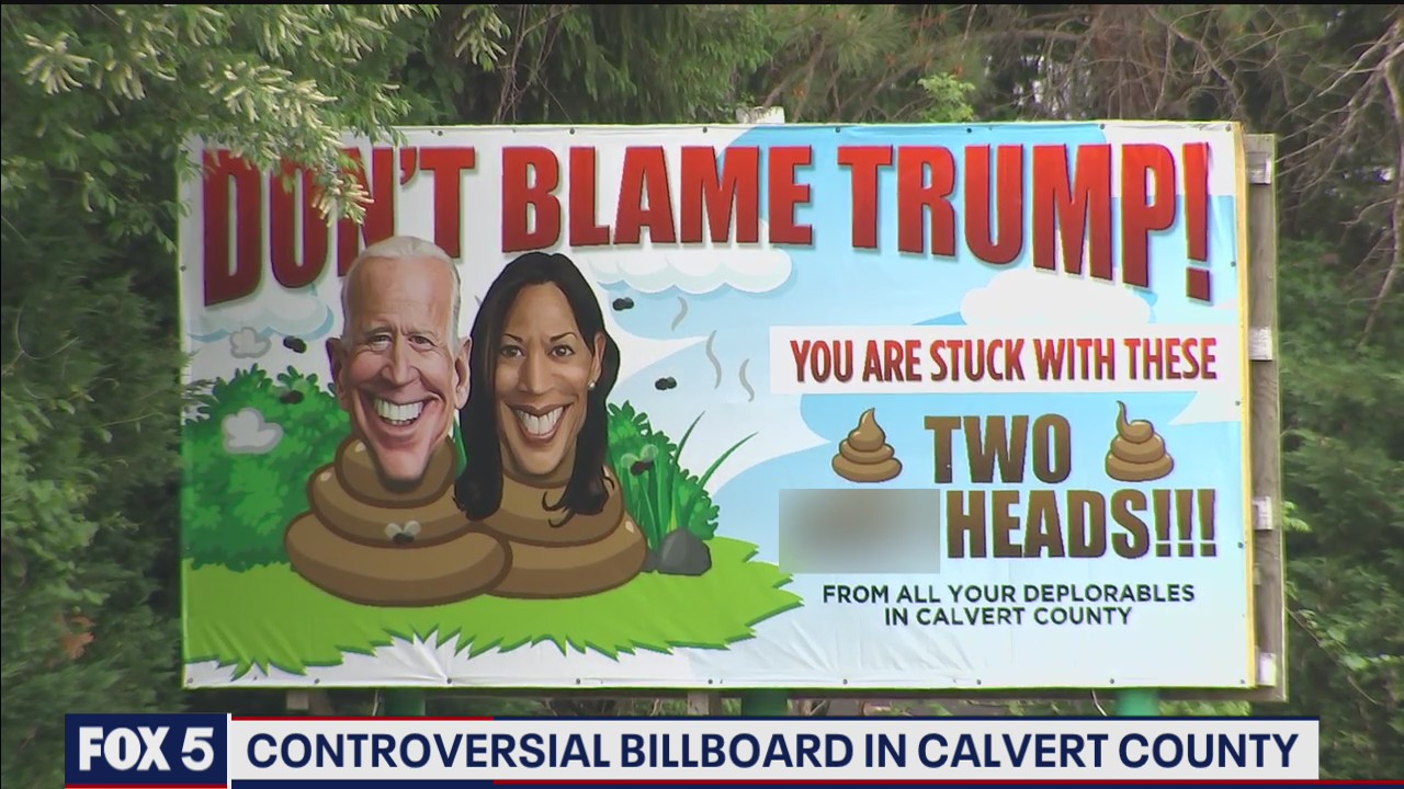 Controversial billboard in Calvert County raising eyebrows
