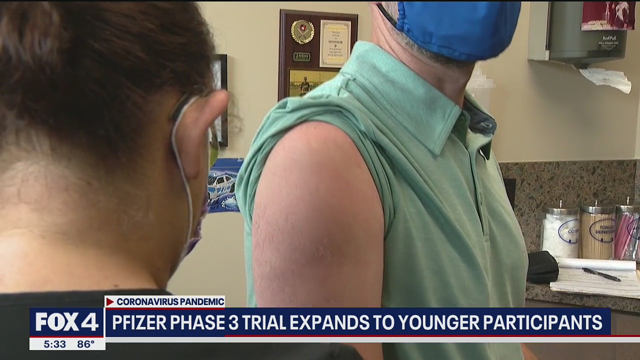 Pfizer Phase 3 trial expands to younger participants