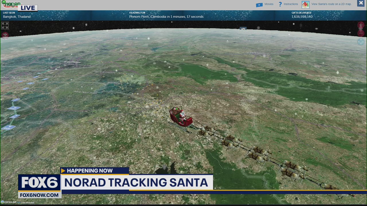NORAD tracking Santa