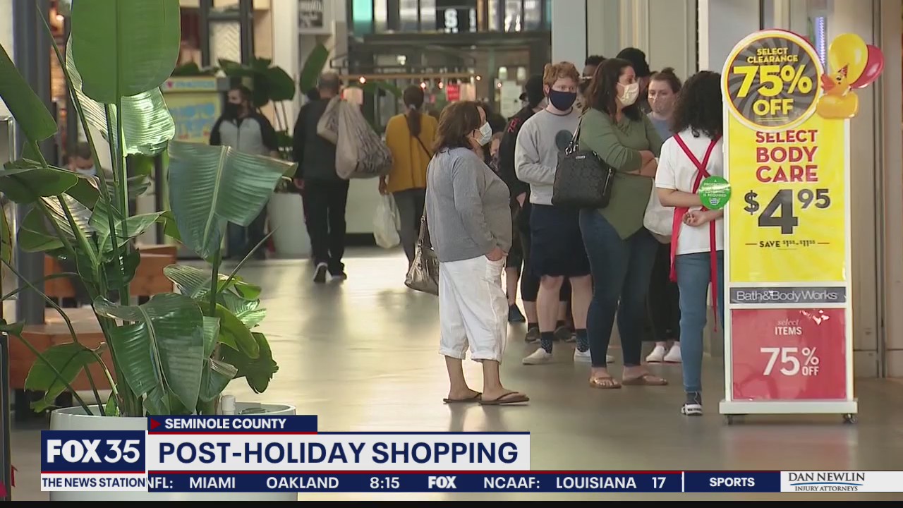 Post-holiday shopping