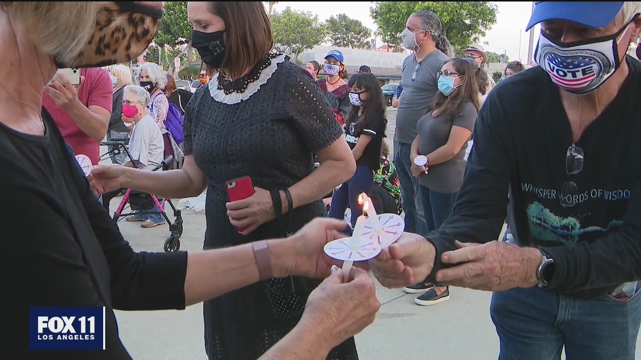 Local vigil held for the late RBG