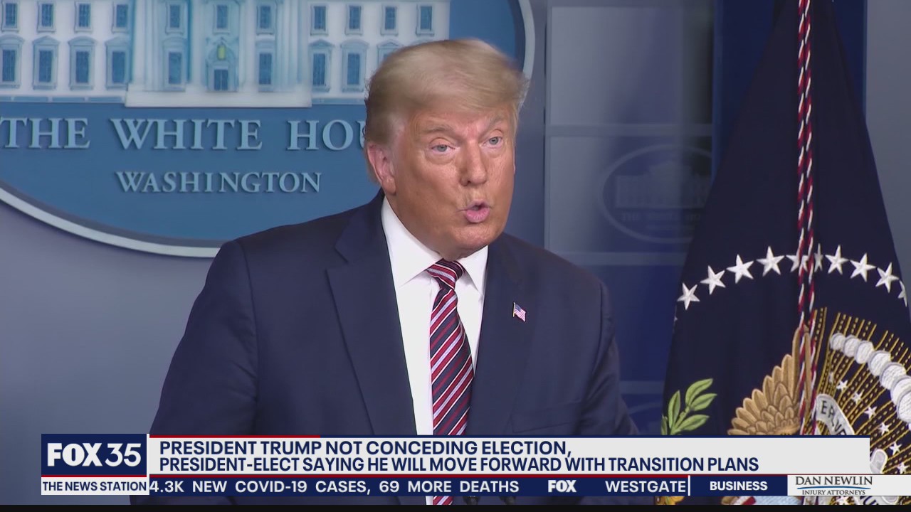 President Trump not conceding election