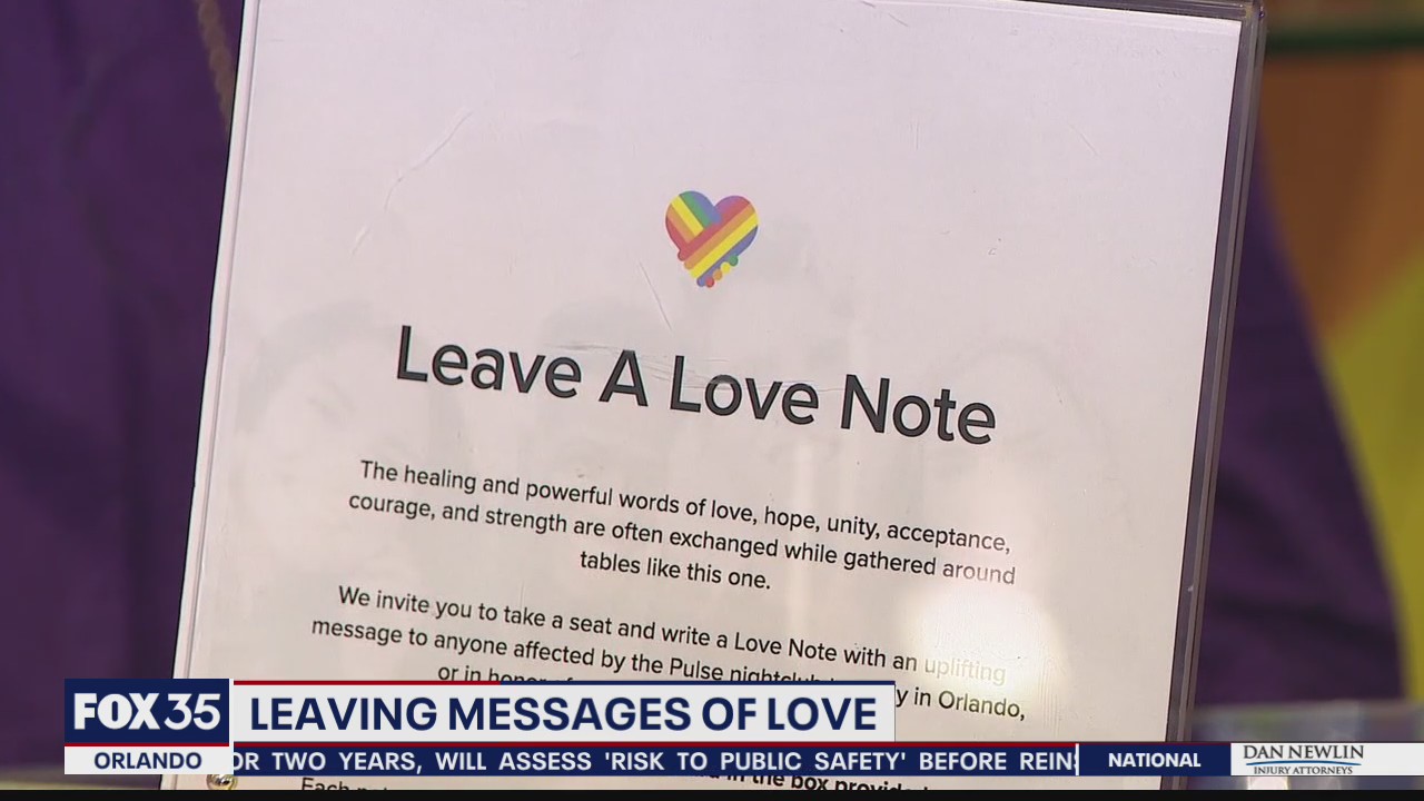 Leaving messages of love