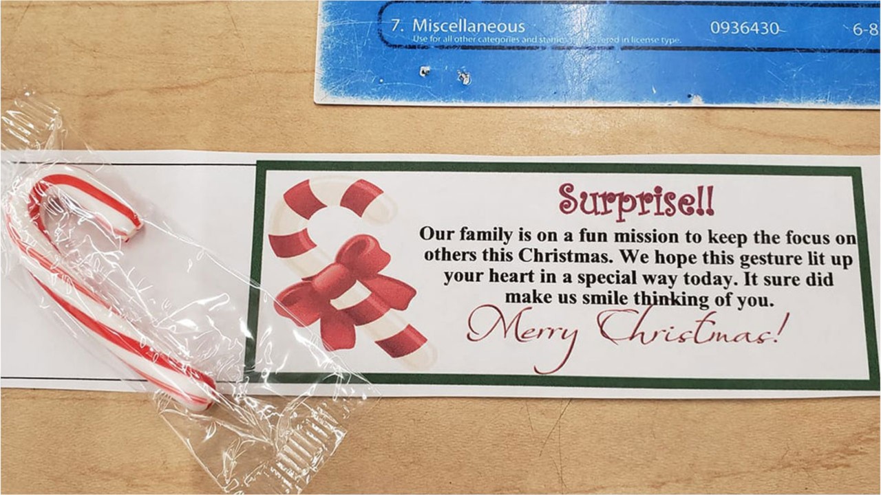 Little boy makes retail worker's day with sweet gesture