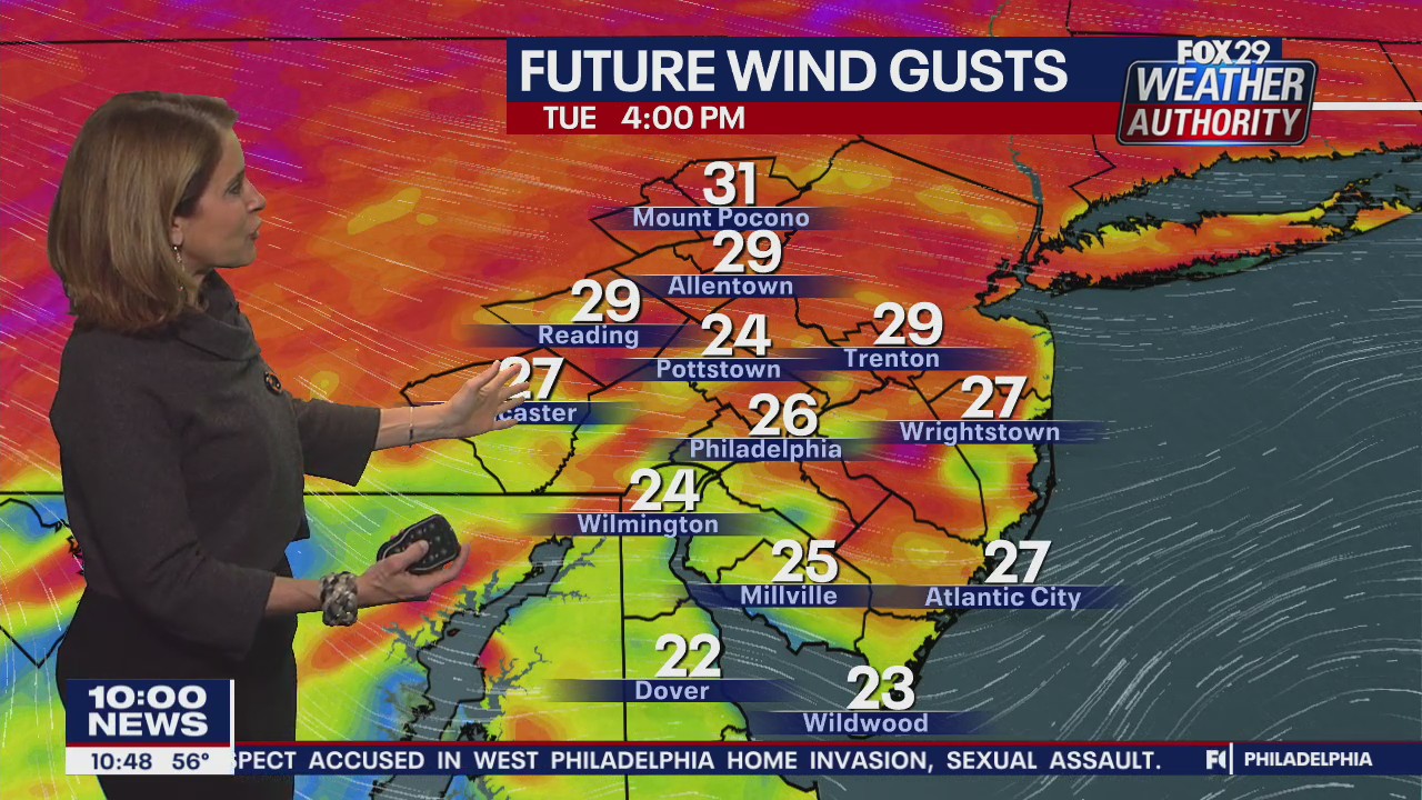 FOX 29 Weather Authority 7-day forecast 10 p.m.