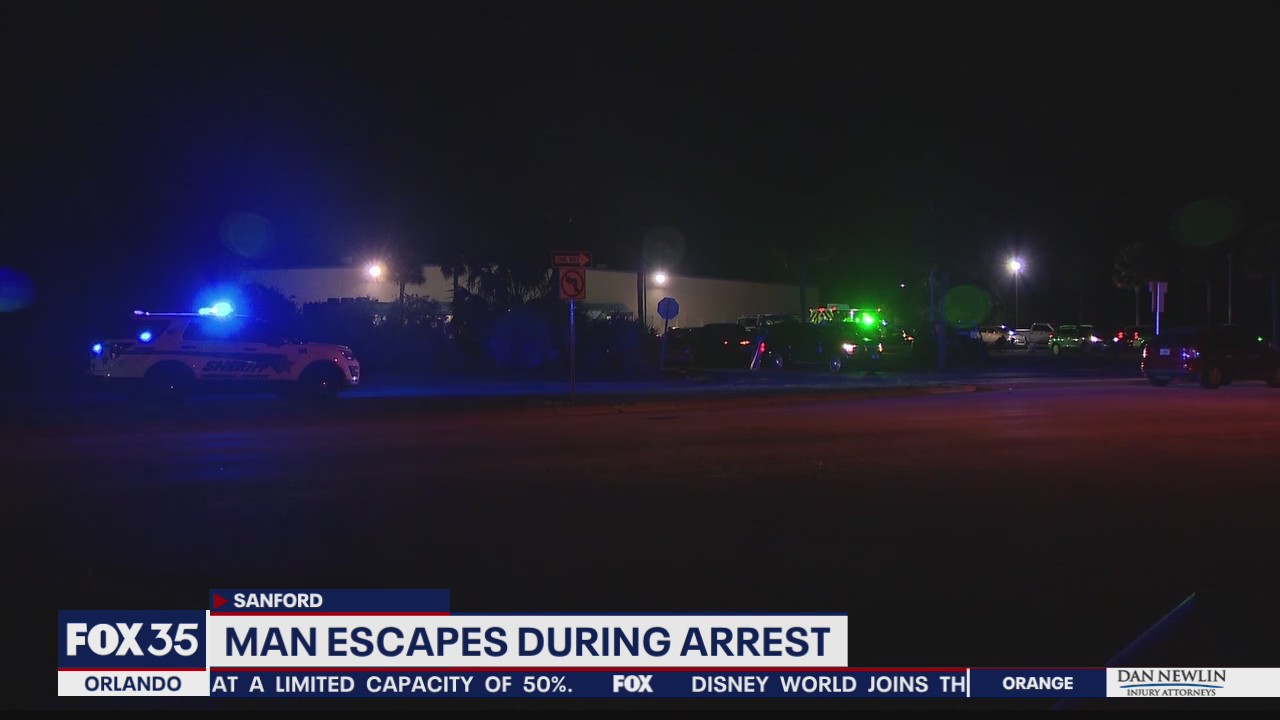 Sanford Police: Search ongoing for man who escaped from custody