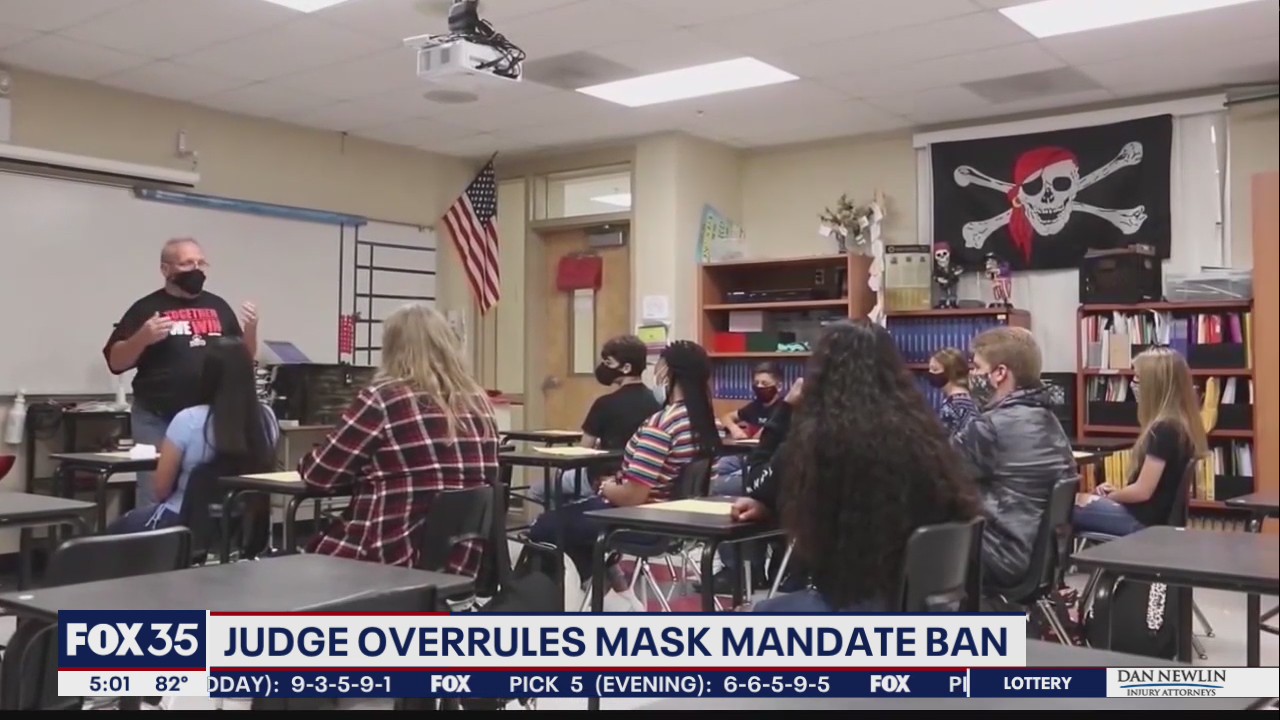 Judge blocks Florida governor’s order banning mask mandates