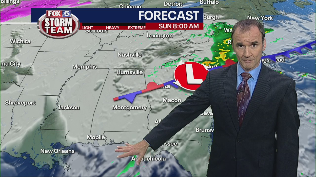 Sunday morning forecast