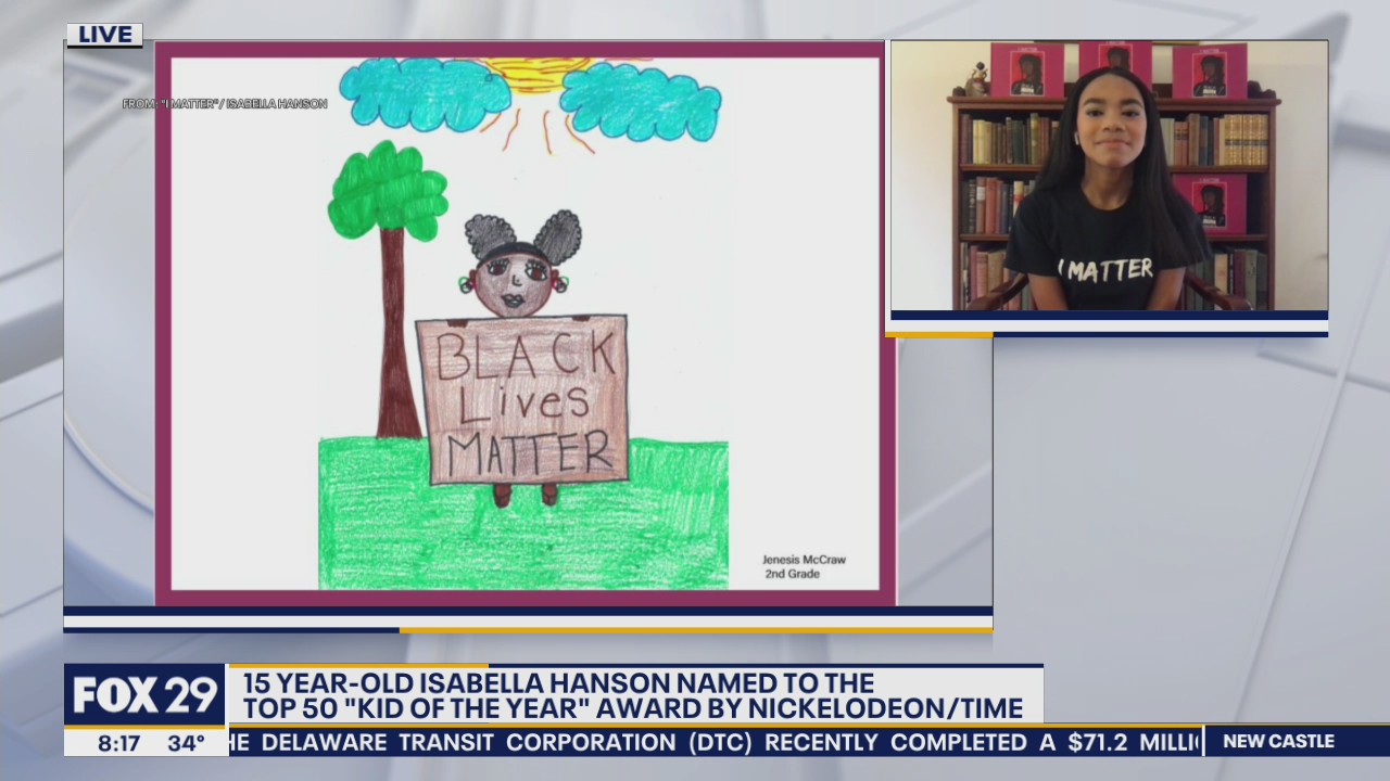 15-year-old Isabella Hanson named to Top 50 "Kid of the Year" Award by Nickelodeon and Time Magazine