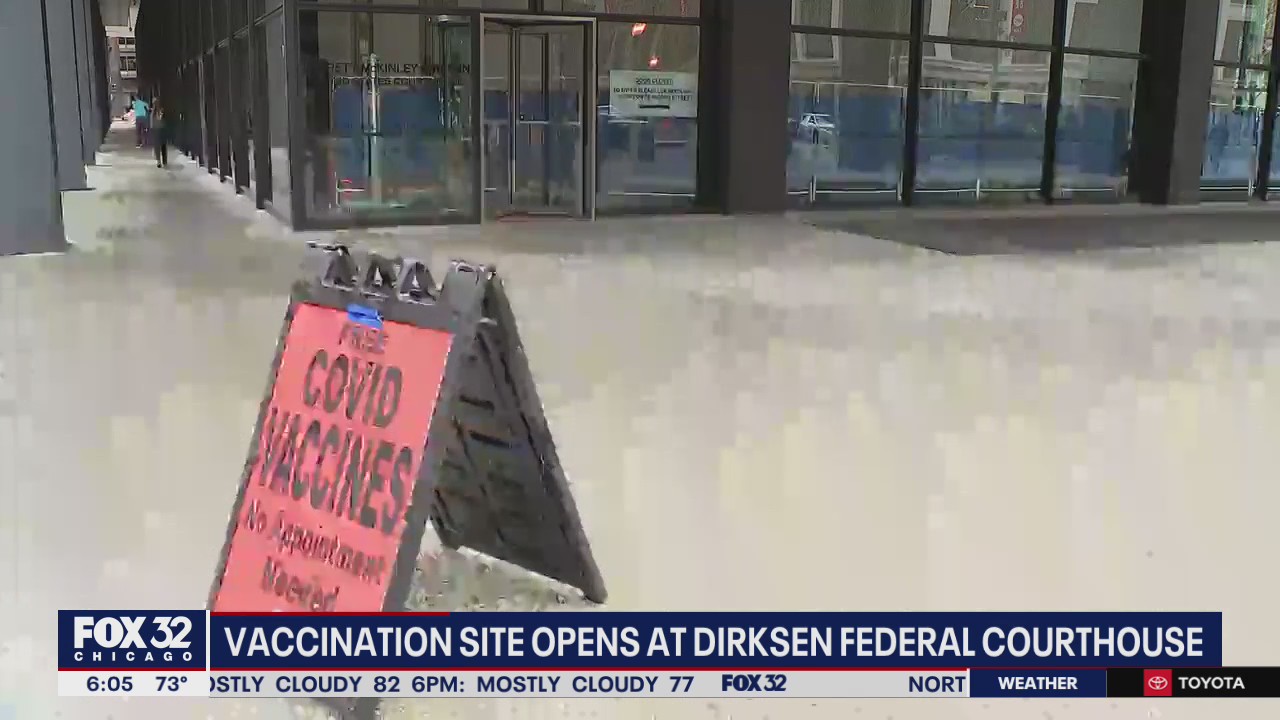 Vaccination site opens at Dirksen Federal Courthouse