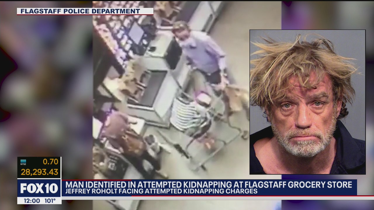 PD: Man arrested, accused of trying to kidnap infant in self-checkout line at Flagstaff Bashas'