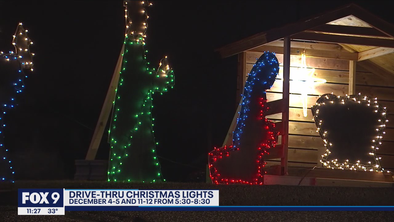 Church hosts drive-thru Christmas lights display in Twin Cities