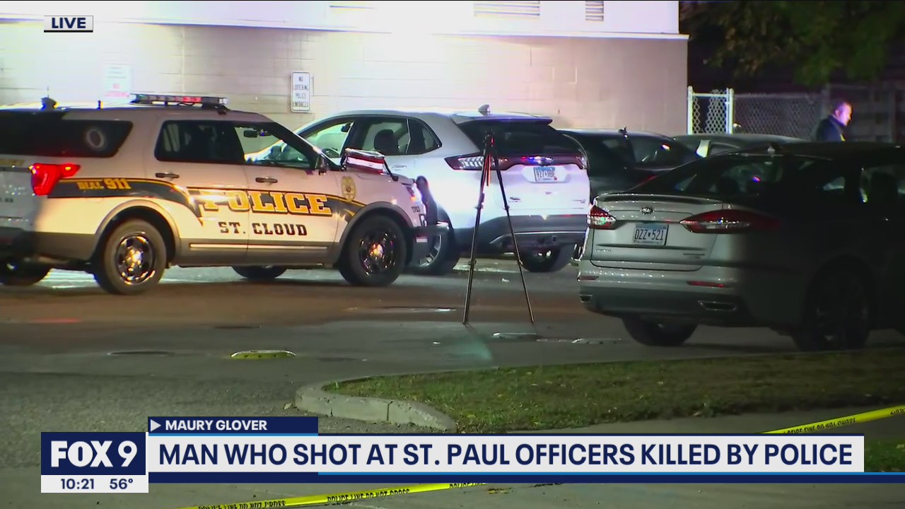 Suspect who shot at St. Paul officers fatally shot by police in St. Cloud