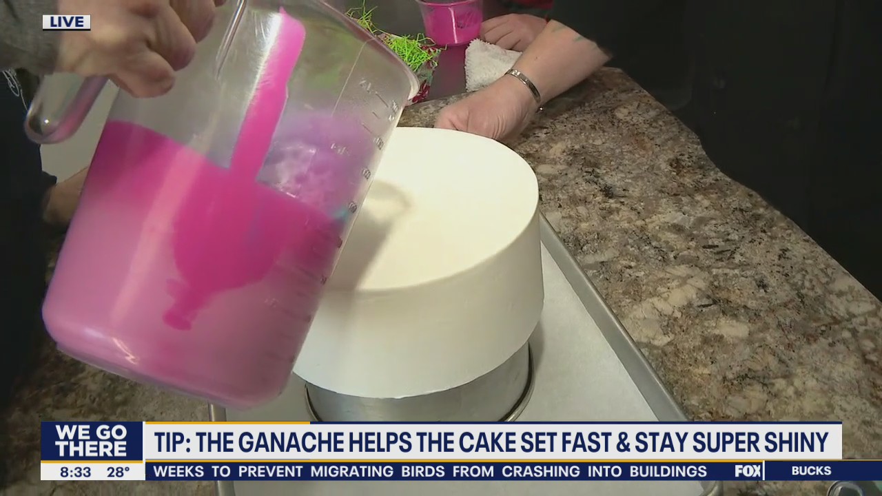 How to make a mirror glaze cake
