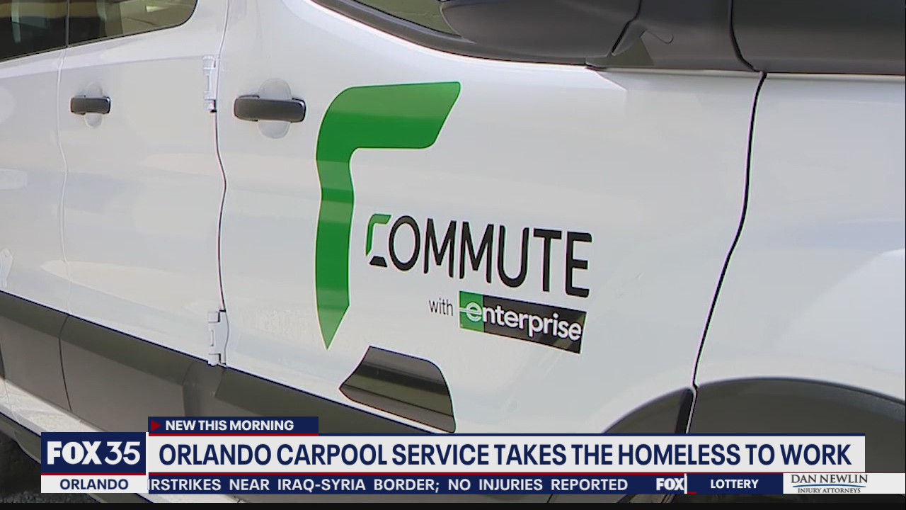 Orlando carpool service takes the homeless to work