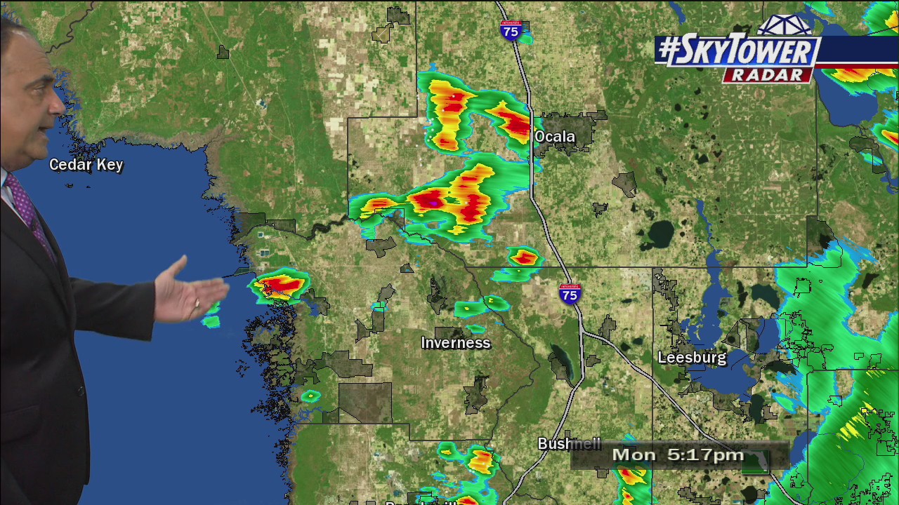 Monday evening forecast