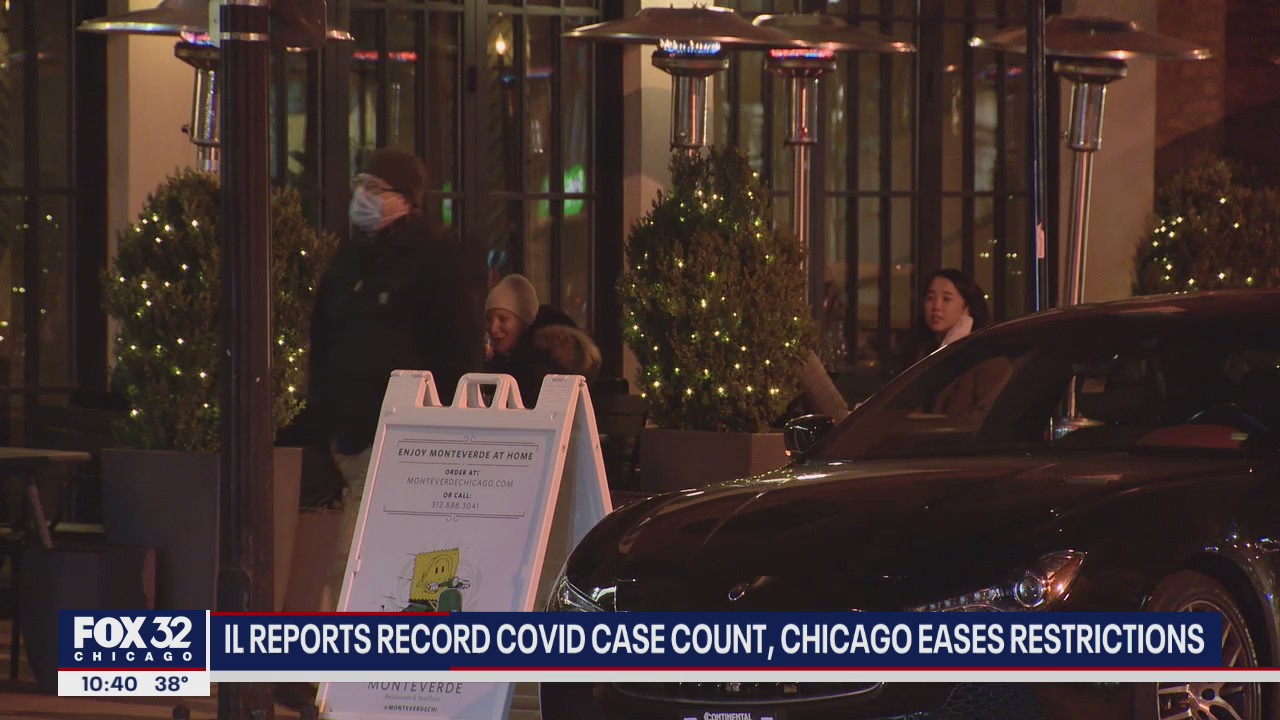 Illinois reports record COVID case count, Chicago eases some restrictions
