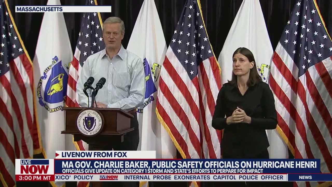 Hurricane Henri: Massachusetts Gov. Baker gives update on state's efforts