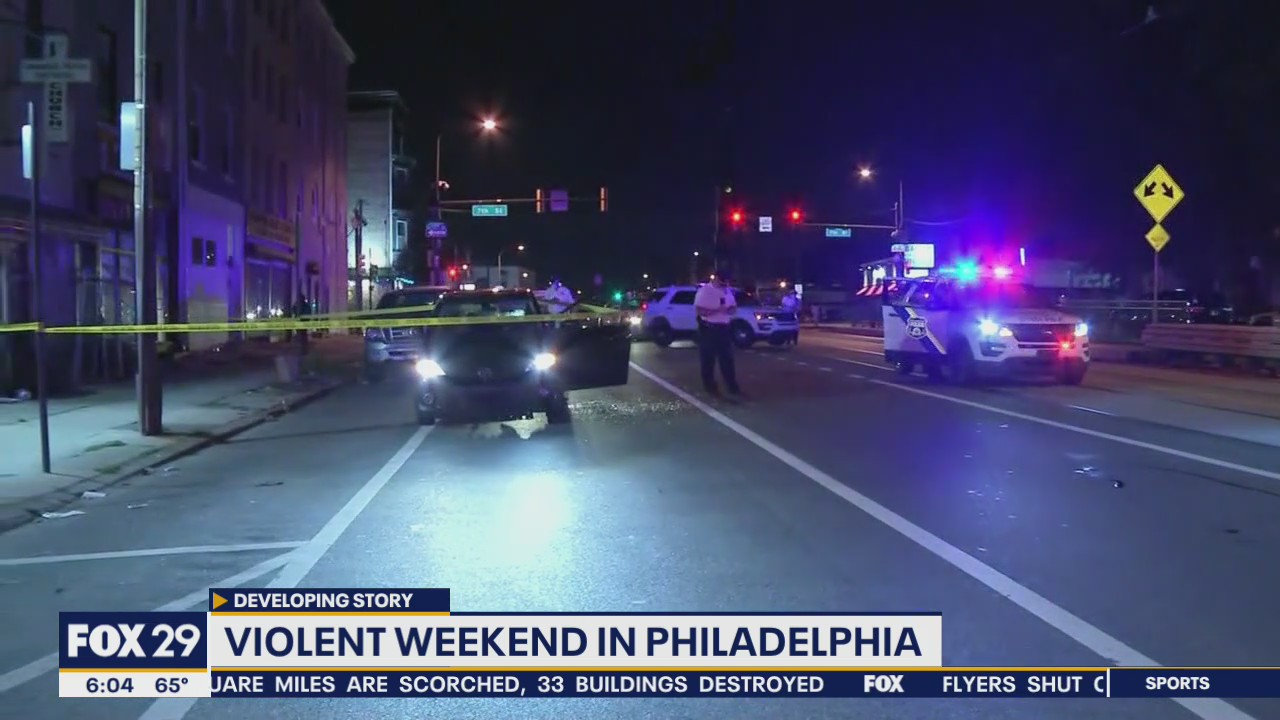 Another violent weekend plagues neighborhoods across Philadelphia