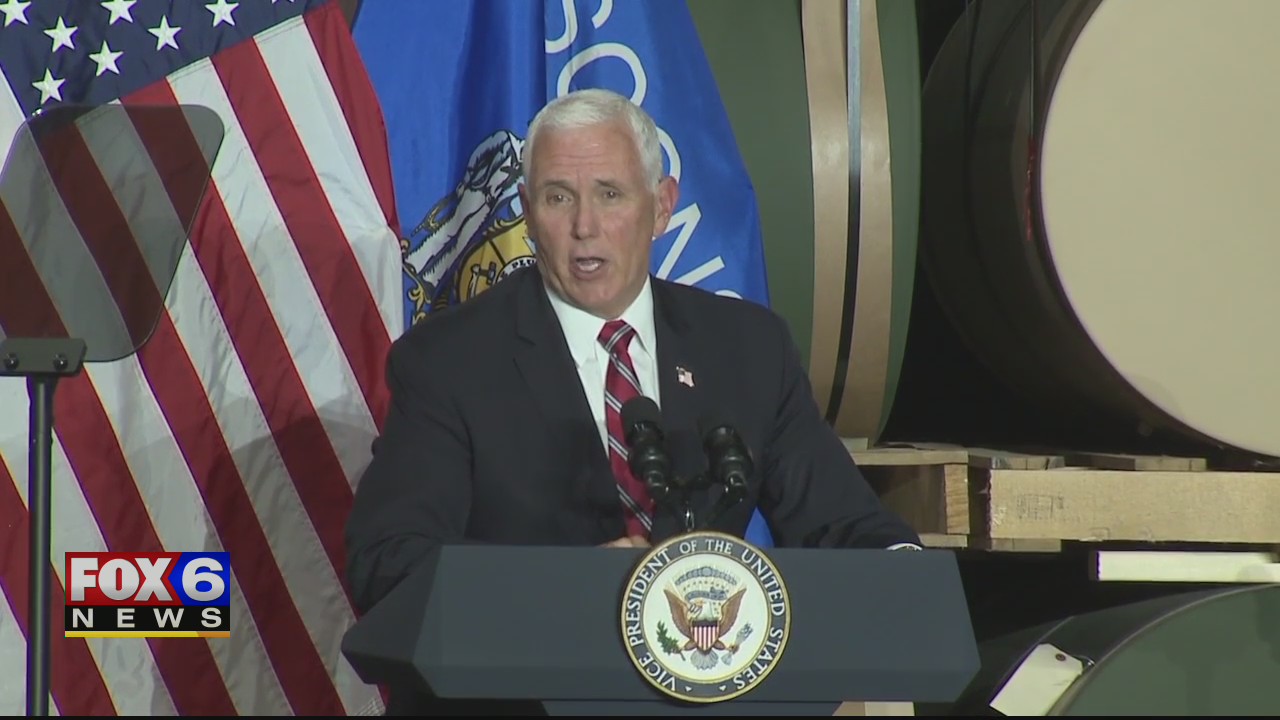 Vice President Mike Pence visits Darien, Wisconsin