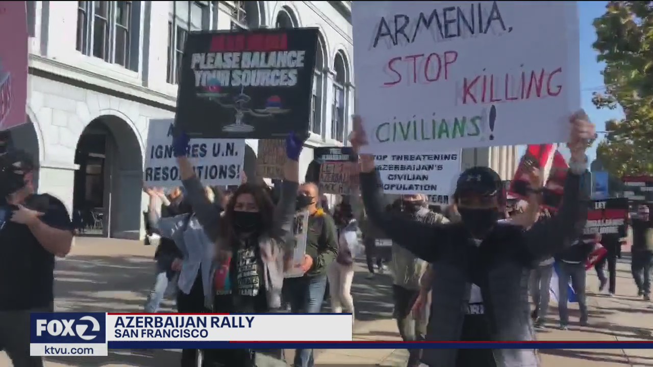 Hundreds rally in support of Azerbaijan