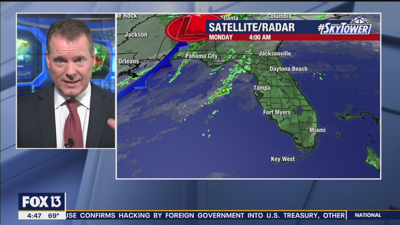 Monday morning forecast