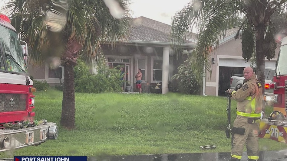 Officials: Central Florida home struck by lightning